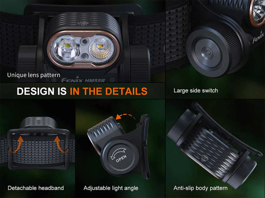 Fenix HM55R Rechargeable Headlamp Black - Image 10