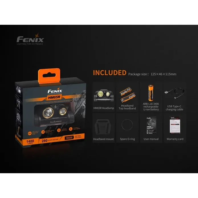 Fenix HM65R Rechargeable LED Headlamp - 1400 Lumens - Image 14