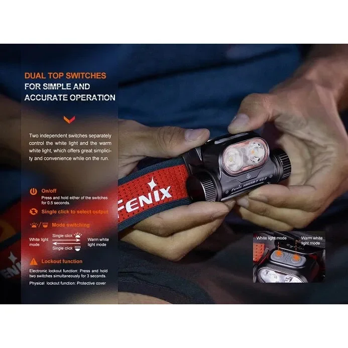 Fenix HM65R-T V2 Rechargeable Lightweight Trail Running Headlamp - Image 13