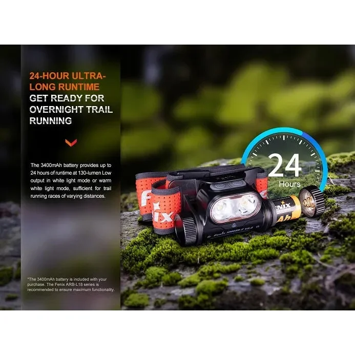 Fenix HM65R-T V2 Rechargeable Lightweight Trail Running Headlamp - Image 8