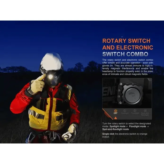 Fenix HP35R Search and Rescue Headlamp FOR HELMET USE - Image 7