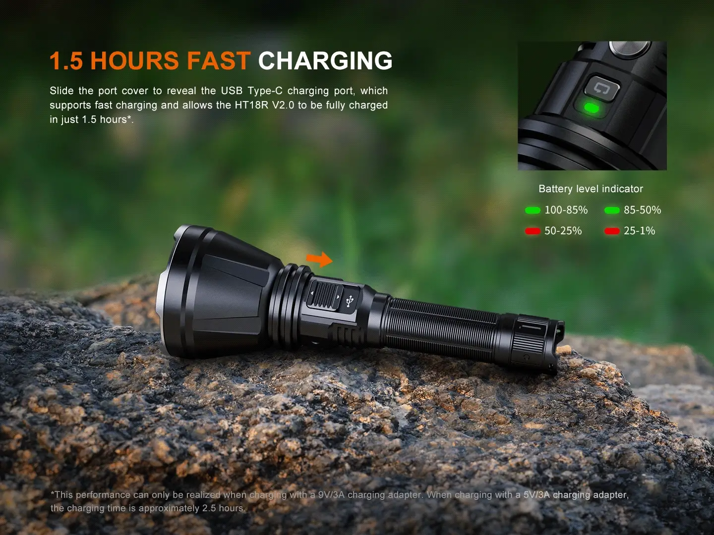 Fenix HT18R V2 Long-Range Hunting Flashlight - Image 3