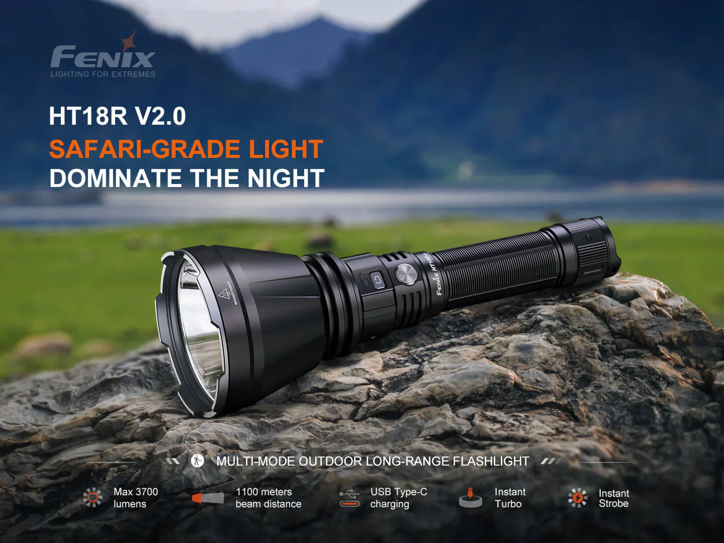Fenix HT18R V2 Long-Range Hunting Flashlight - Image 4