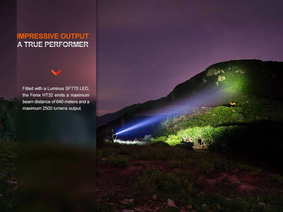 Fenix HT32 Flashlight with Red/Green LEDs - Image 5