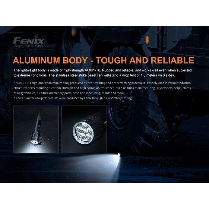 Fenix LR35R Rechargeable LED Flashlight - 10,000 Lumens - Image 13