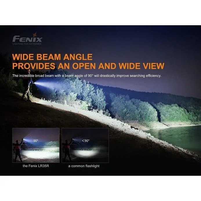 Fenix LR35R Rechargeable LED Flashlight - 10,000 Lumens - Image 6