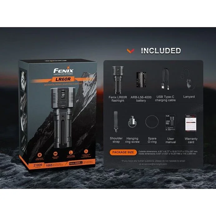 Fenix LR60R 21000 Lumens Rechargeable Flashlight - Image 20
