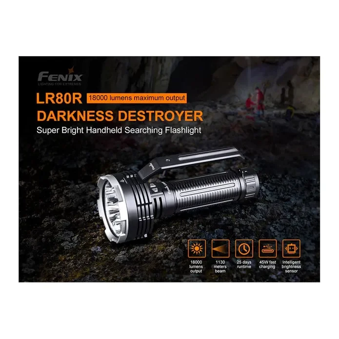 Fenix LR80R Rechargeable LED Searchlight - 18000 Lumens - Image 4