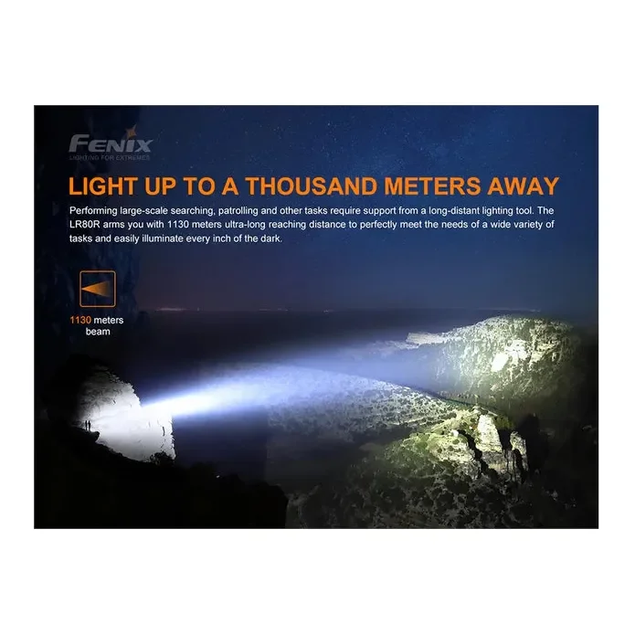 Fenix LR80R Rechargeable LED Searchlight - 18000 Lumens - Image 6